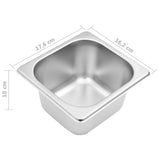 Gastronorm Container Holder with 8 GN 1/6 Pan Stainless Steel - Extra Image