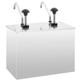 Sauce Dispenser Stainless Steel 2 x 3.5 L - Top-Down View