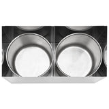 Sauce Dispenser Stainless Steel 2 x 3.5 L - Rear View