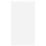 Desk White 90x45x76 cm Engineered Wood