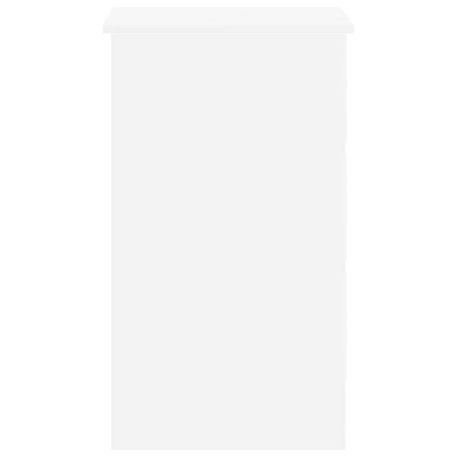 Desk White 90x45x76 cm Engineered Wood