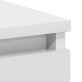 Desk White 90x45x76 cm Engineered Wood - Extra Image