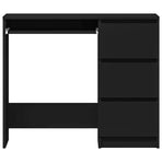Desk Black 90x45x76 cm Engineered Wood