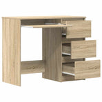 Desk Sonoma Oak 90x45x76 cm Engineered Wood