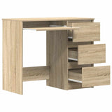 Desk Sonoma Oak 90x45x76 cm Engineered Wood - 45-Degree Angle