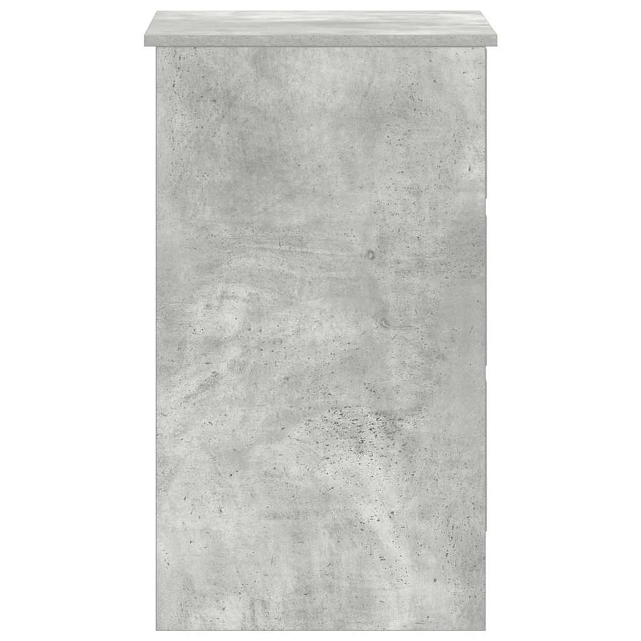 Desk Concrete Grey 90x45x76 cm Engineered Wood