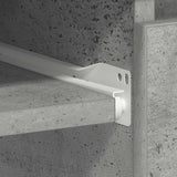 Desk Concrete Grey 90x45x76 cm Engineered Wood