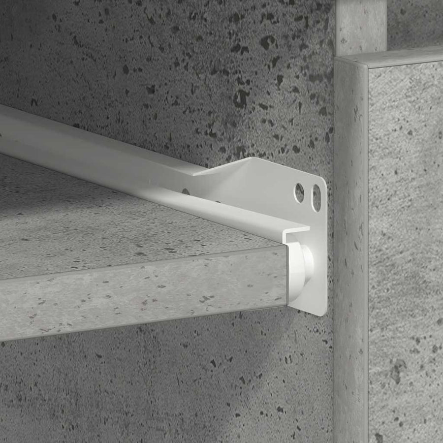 Desk Concrete Grey 90x45x76 cm Engineered Wood