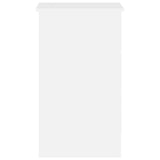 Desk High Gloss White 90x45x76 cm Engineered Wood