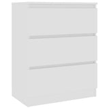 Sideboard White 60x35x76 cm Engineered Wood - Front View