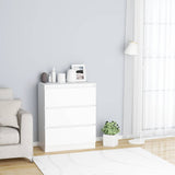 Sideboard White 60x35x76 cm Engineered Wood - Side View