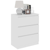 Sideboard White 60x35x76 cm Engineered Wood - Top-Down View