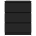Sideboard Black 60x35x76 cm Engineered Wood