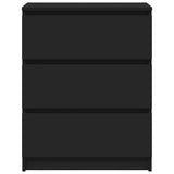 Sideboard Black 60x35x76 cm Engineered Wood - 45-Degree Angle