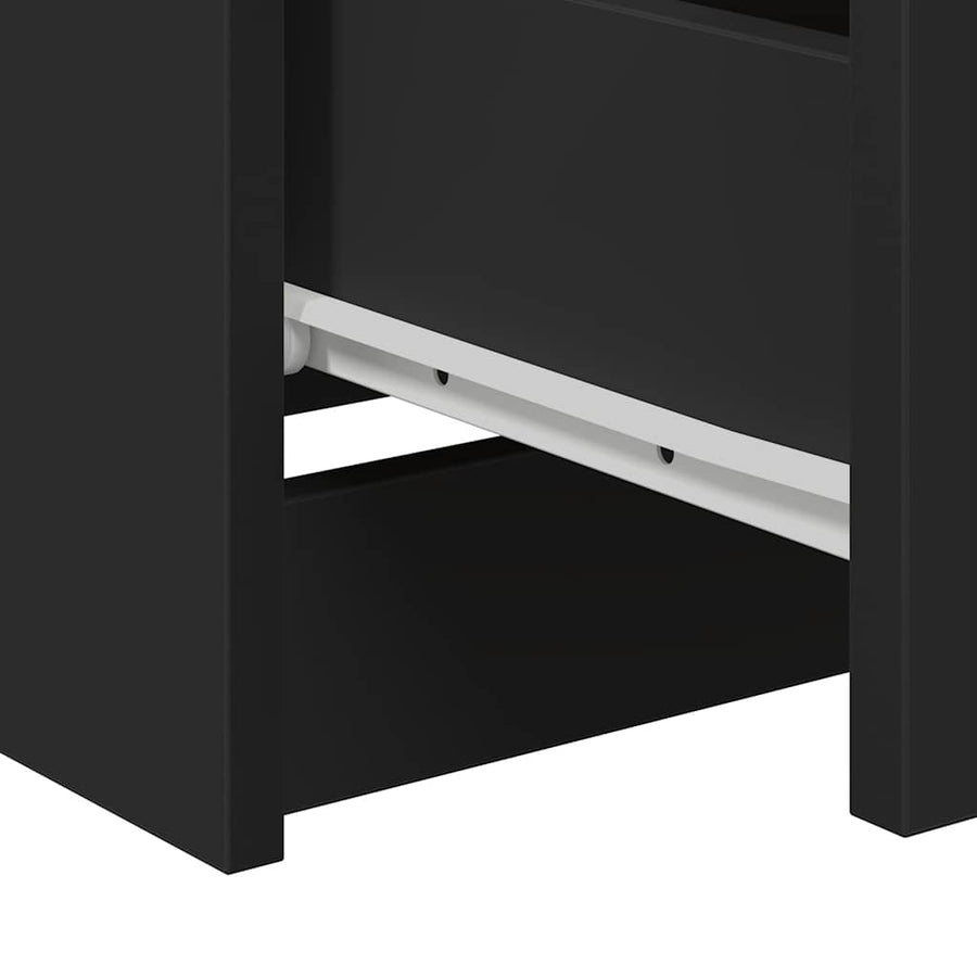 Sideboard Black 60x35x76 cm Engineered Wood