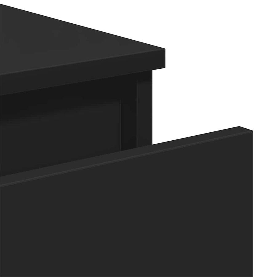 Sideboard Black 60x35x76 cm Engineered Wood