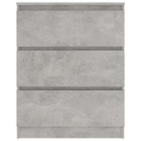 Sideboard Concrete Grey 60x35x76 cm Engineered Wood - 45-Degree Angle