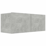 TV Cabinet Concrete Grey 80x30x30 cm Engineered Wood - Front View