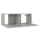 TV Cabinet Concrete Grey 80x30x30 cm Engineered Wood - 45-Degree Angle