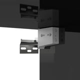 TV Cabinet High Gloss Black 100x30x30 cm Engineered Wood - Low Angle