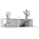TV Cabinet White 120x30x30 cm Engineered Wood - Side View