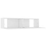 TV Cabinet White 120x30x30 cm Engineered Wood - 45-Degree Angle