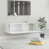TV Cabinet High Gloss White 120x30x30 cm Engineered Wood