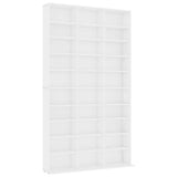 CD Cabinet White 102x23x177.5 cm Engineered Wood