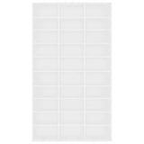 CD Cabinet White 102x23x177.5 cm Engineered Wood