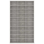 CD Cabinet Concrete Grey 102x23x177.5 cm Engineered Wood