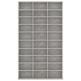 CD Cabinet Concrete Grey 102x16x177.5 cm Engineered Wood - Top-Down View