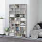 CD Cabinet Concrete Grey 102x23x177.5 cm Engineered Wood