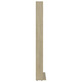 CD Cabinet White and Sonoma Oak 102x23x177.5 cm Engineered Wood - 45-Degree Angle