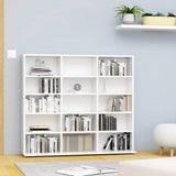 CD Cabinet White 100x23x89.5 cm Engineered Wood