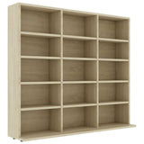CD Cabinet Sonoma Oak 100x23x89.5 cm Engineered Wood - Front View