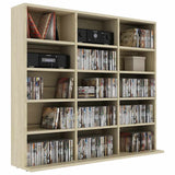 CD Cabinet Sonoma Oak 100x23x89.5 cm Engineered Wood - 45-Degree Angle