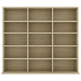 CD Cabinet Sonoma Oak 100x23x89.5 cm Engineered Wood - Side View