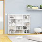 CD Cabinet High Gloss White 100x23x89.5 cm Engineered Wood