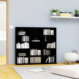 CD Cabinet High Gloss Black 100x23x89.5 cm Engineered Wood