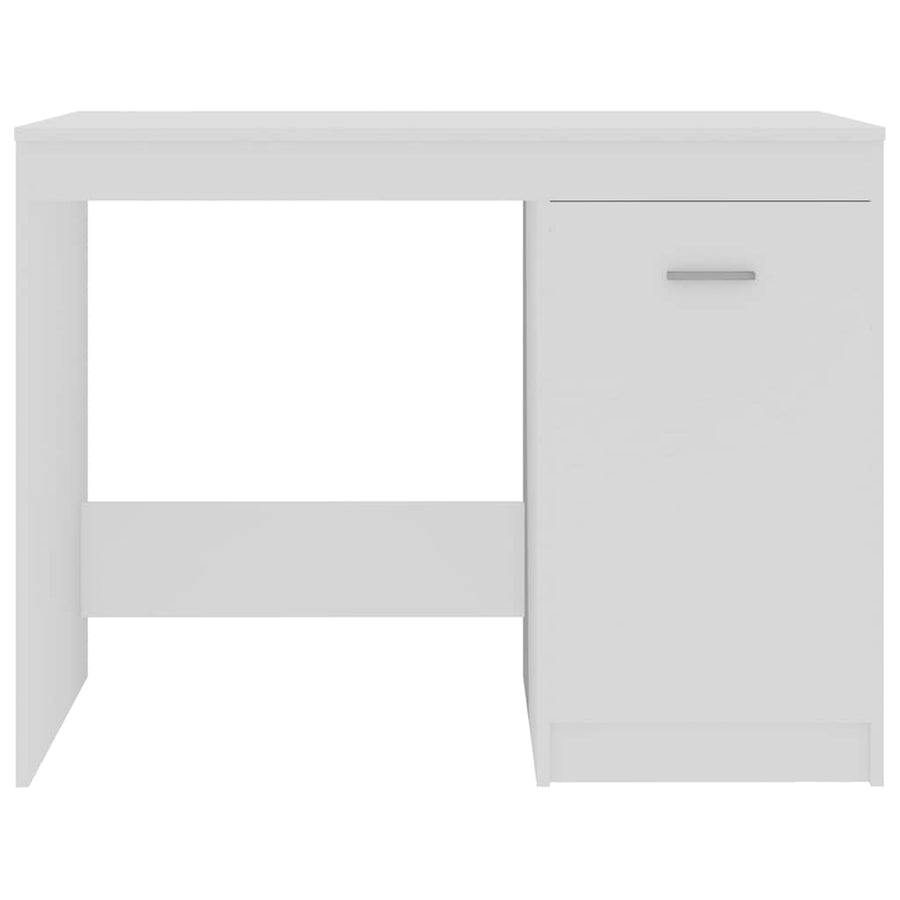 Desk White 100x50x76 cm Engineered Wood