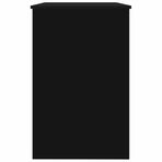 Desk Black 100x50x76 cm Engineered Wood
