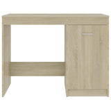 Desk Sonoma Oak 100x50x76 cm Engineered Wood - Close-Up Angle