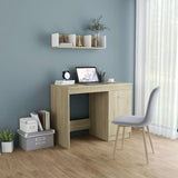Desk Sonoma Oak 100x50x76 cm Engineered Wood