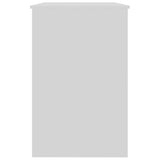 Desk High Gloss White 100x50x76 cm Engineered Wood