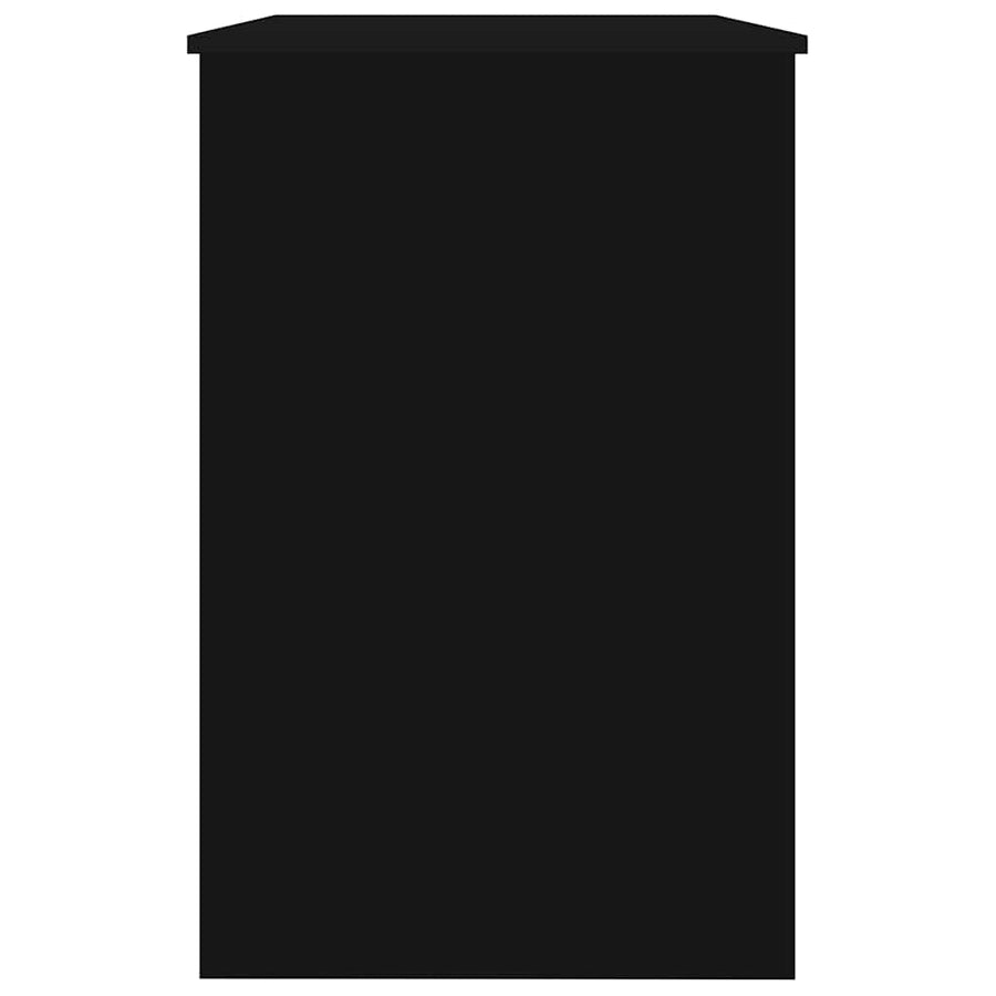 Desk High Gloss Black 100x50x76 cm Engineered Wood