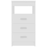 Drawer Cabinet White 40x50x76 cm Engineered Wood