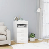 Drawer Cabinet White 40x50x76 cm Engineered Wood