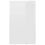 TV Cabinet High Gloss White 120x30x50 cm Engineered Wood - Close-Up Angle