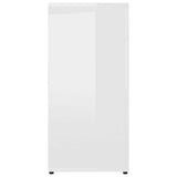 Sideboard High Gloss White 80x36x75 cm Engineered Wood - Close-Up Angle