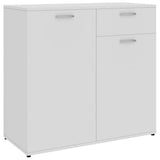 Sideboard White 80x36x75 cm Engineered Wood